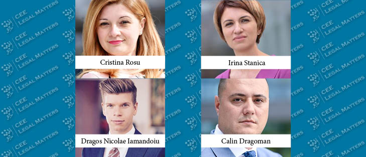 Cristina Rosu, Irina Stanica, Dragos Nicolae Iamandoiu, and Calin Dragoman Make Partner at KPMG Legal - Toncescu si Asociatii