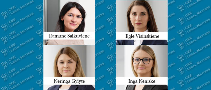 Inga Neniske, Egle Visinskiene, Ramune Saikuviene, and Neringa Gylyte Make Associate Partner at Ilaw Lextal